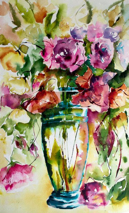 Profusion Peinture Par V Ronique Piaser Moyen Artmajeur Aquarelle