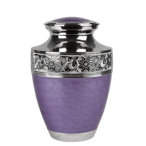 Perfect Memorials Large Lavender Bloom Cremation Urn For Ashes