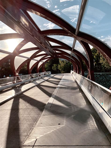 Peace Bridge In Calgary, Alberta. Designed by Santiago Calatrava. : r ...