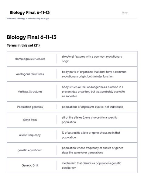 Biology Final 6 11 13 Flashcards Quizlet Biology Final 6 11 Science