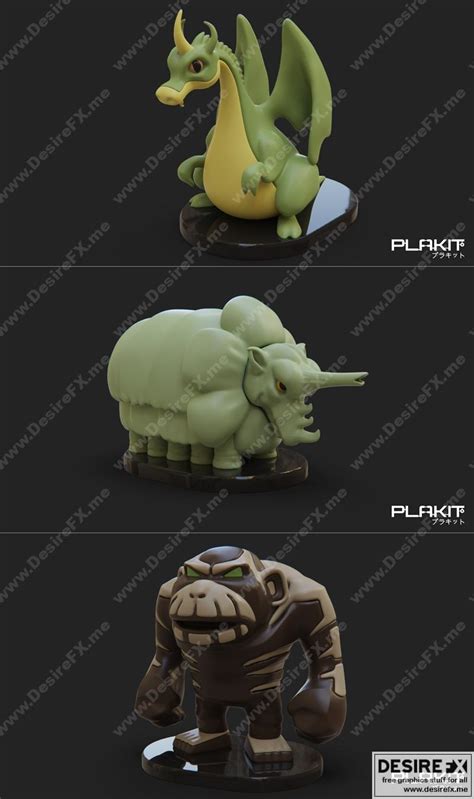 Desire FX 3d Models PlaKit The Herculoids Dorno 3D Print Model STL