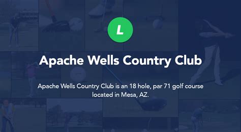 Apache Wells Country Club - Mesa, AZ | Local Golf Spot