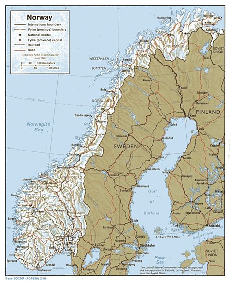 Maps Of Norway Detailed Map Of Norway In English Tourist Map Of