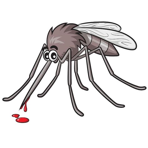 Dibujos Animados De Mosquitos Vector Premium