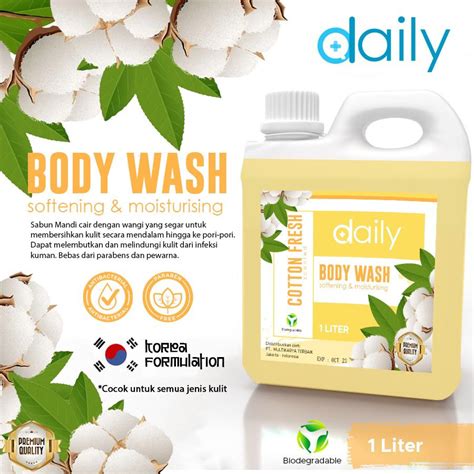 Jual Body Wash 1000 ML Sabun Mandi Cair Daily Formulasi Korea Shopee