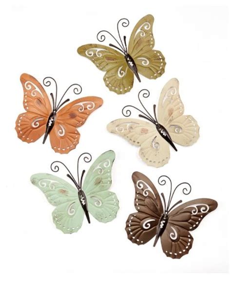 Butterfly Metal Wall Decor - ivory | Butterfly wall decor, Metal wall ...