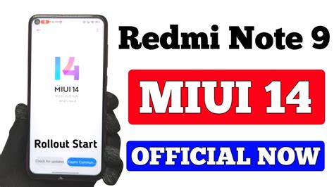 Redmi Note 9 Miui 14 Update Officially Confirmed Release Date Youtube