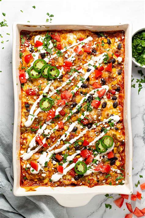 Vegetarian Enchilada Casserole Salt And Sugar