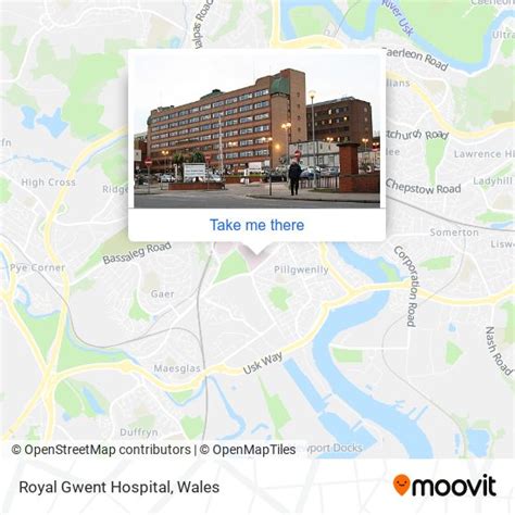 How to get to Royal Gwent Hospital in Newport by bus?