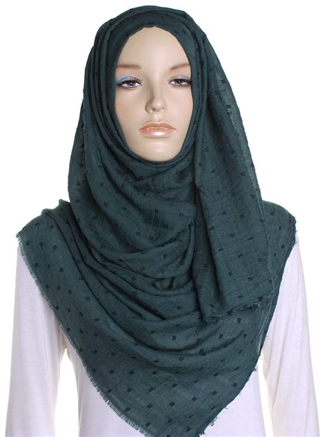 Forest Dotted Cotton Hijab Hijab Cotton Fashion