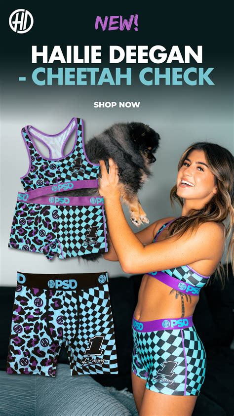 PSD Underwear: NEW // Hailie Deegan - Cheetah Check | Milled