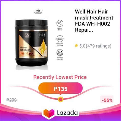 Well Hair Hair Mask Treatment Fda Wh H Repair And Maintenance Hair