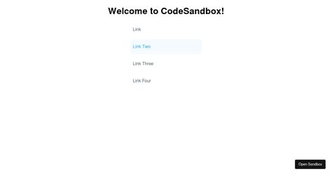 Simple Side Navbar Codesandbox