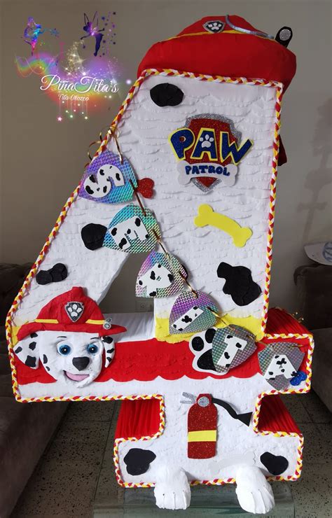 Piñata Marshall Paw Patrol Piñatas de paw patrol Piñatas Piñatas