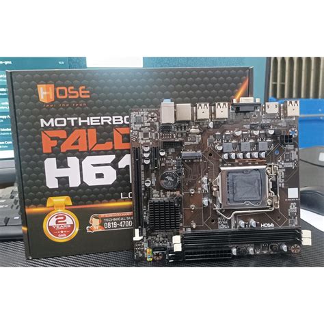 Jual Motherboard Hose Falcon H61 Support SSD M2 Intel Lga 1155 Shopee