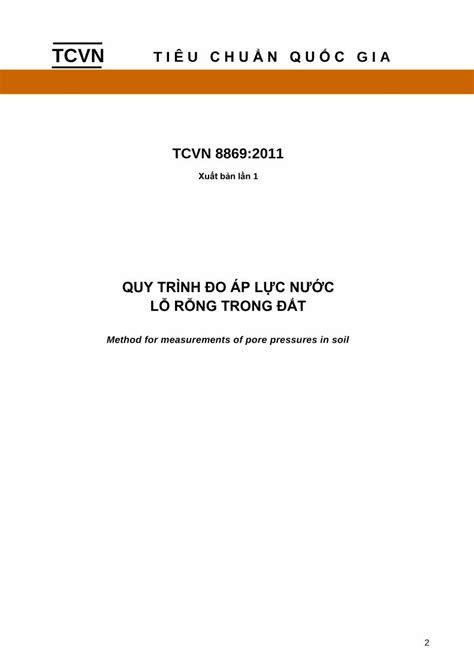 Pdf Tcvn Quy Trinh Do Ap Luc Nuoc Lo Rong Trong Dat