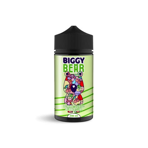 Pomme Cerise Bubblegum Biggy Bear 200ml 00mg Adns