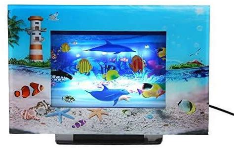 Elegantoss LCD Scenery Artificial Tropical Fish Aquarium Decorative