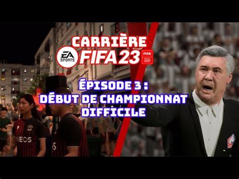 Fifa Carri Re Manager D But De Championnat Difficile Youtube