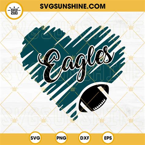 I Love My Heart Philadelphia Eagles Nfl Svg Football Svg Cricut File Svg