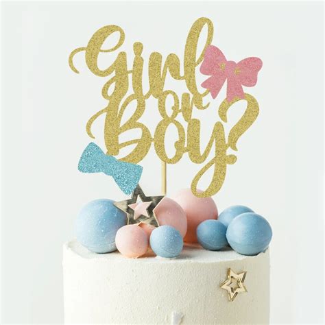 Topper Girl Ou Boy Baby Shower Moi Et Ma Deco