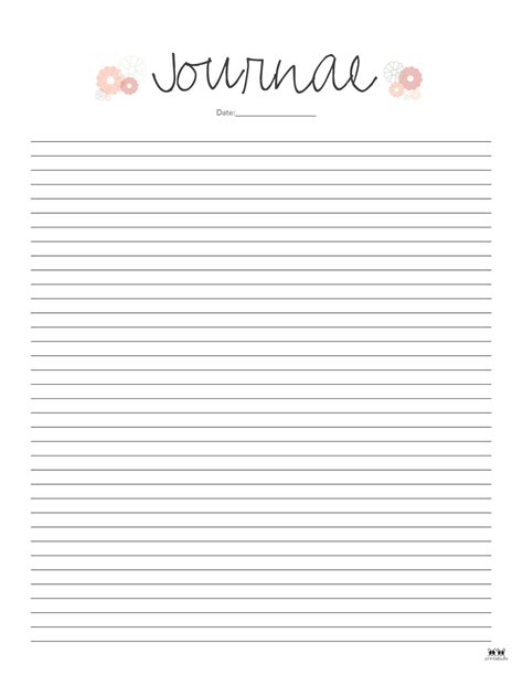 Journal Templates And Pages 25 Free Printables Printabulls