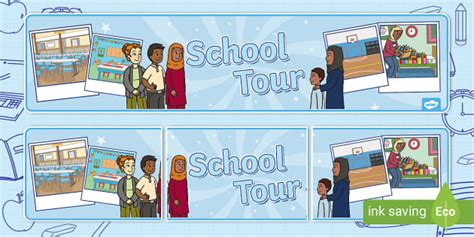 School Tour Display Banner (Teacher-Made) - Twinkl