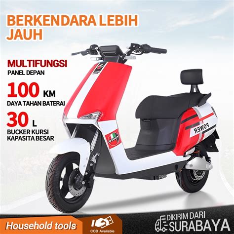 Jual Sepeda Montor Listrik Versi Mode Baterai Chaowei 60v20ah Masa