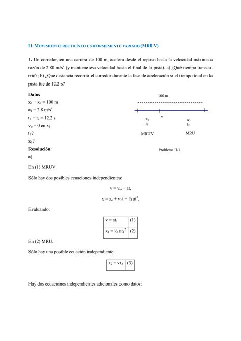 SOLUTION Ejercicios Resueltos De MRUV Studypool