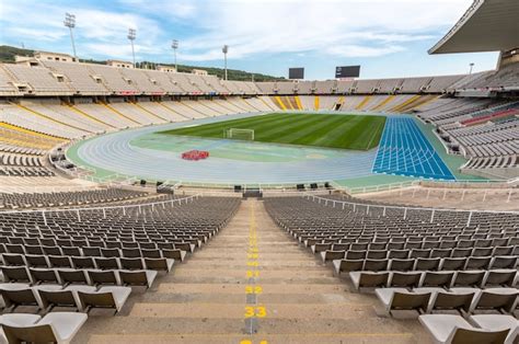 Estadio olimpico barcelona, españa | Foto Premium