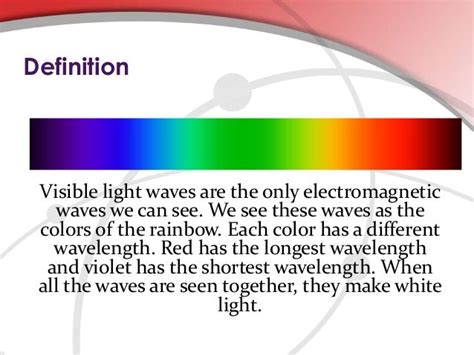 Visible light wave