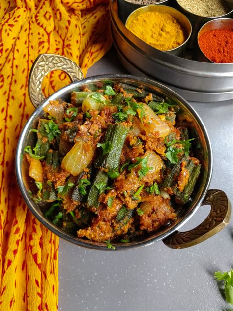 Bhindi Do Pyaza Restaurant Style Bhindi Masala Recipe Dine Delicious