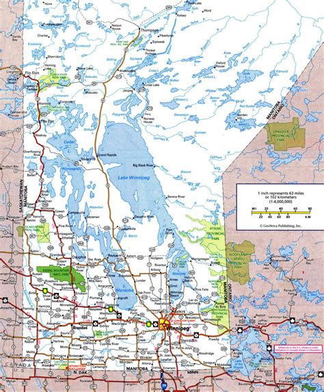 Map Of Canada With Cities And Towns