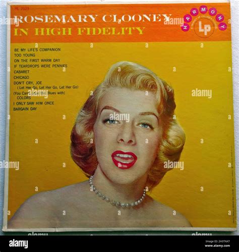 1959 Rosemary Clooney In High Fidelity Lp Vintage 1950s Vinyl Record