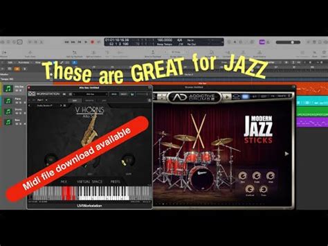 Midi Jazz Quartet With V Horns Alto Sax Addictive Drums Modern Jazz