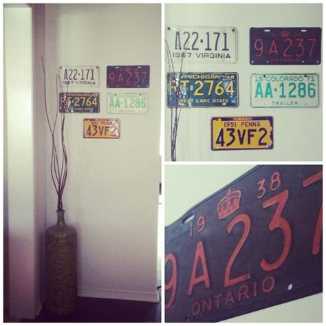 Flea Market Project Of The Weekend Vintage Licence Plate Wall