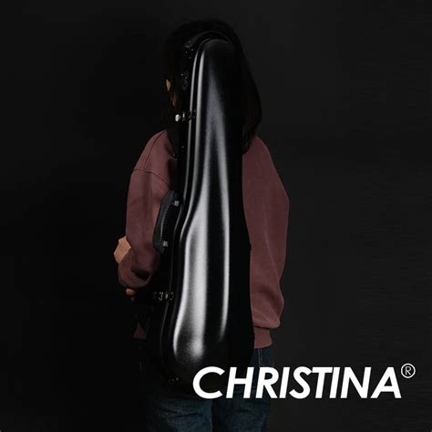 Christina Carbon Fiber Violin Case New Style Triangle Vb Cool Black