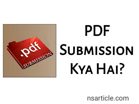 PDF File Submission Kya Hai 100 PDF Submission Website List In Hindi