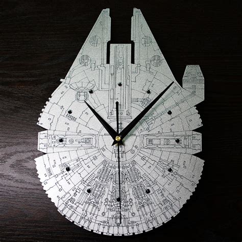 Millennium Falcon Wall Clock Etsy