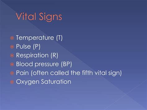 Ppt Baseline Vital Signs Powerpoint Presentation Free