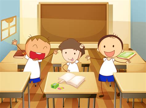 Children In A Classroom Clip Art