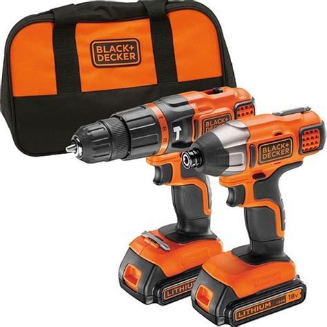 BLACK+DECKER 18V Cordless Combi Drill and Impact Driver - Holywell Tools