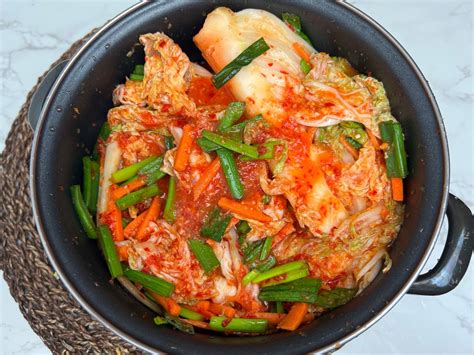 homemade traditional korean kimchi step  step recipe