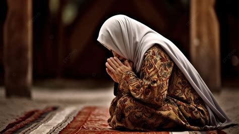 Muslim Woman Is Praying For The Next Generation Or Muslim Women