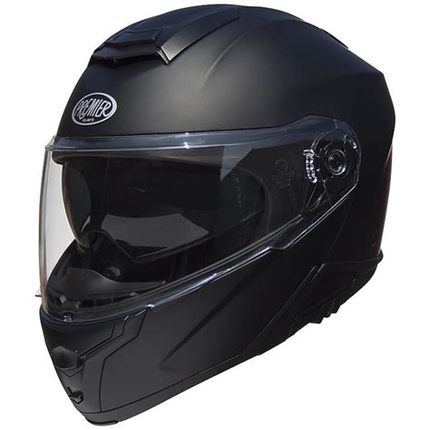 Casco Moto Modulare Doppia Visiera Premier Genius U9 BM Nero Opaco