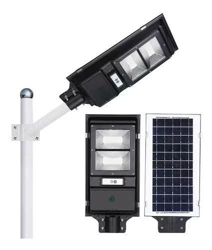 Lámpara Led Solar 40w Luminaria Suburbana Alumbrado Público