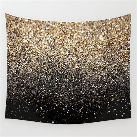 Black Royalty Glitter Wall Tapestry by BELITI ART | Society6