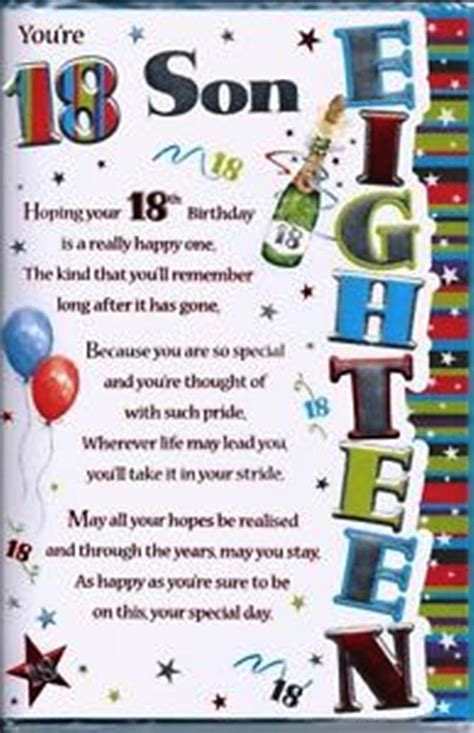 Eighteen Birthday Wishes For Son - Wishes, Greetings, Pictures – Wish Guy