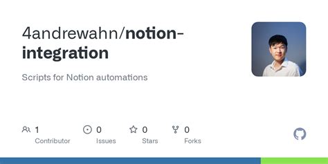 Github 4andrewahnnotion Integration Scripts For Notion Automations