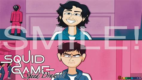 Squid Game Smile Meme Speed Draw 🔴🔺🟥 Youtube